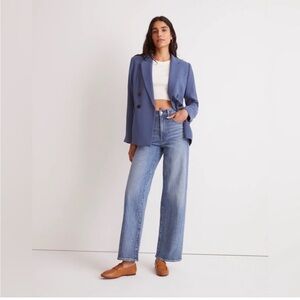 Madewell The Perfect Vintage Wide Leg Jeans Womens 25P Petite Light Wash